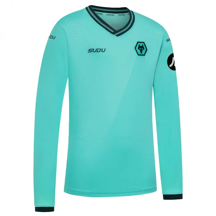Wolves Kits Shop | Official 2025-26 Wolves Away Shirt – Junior – LS With Custom Printing Wolverhampton Wanderers Apparel